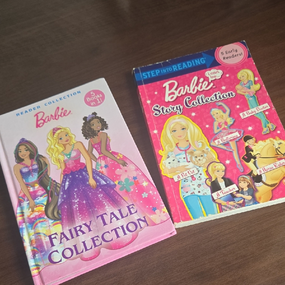 Barbie Fairy Tale and Story Collection Books - Pink and Purple